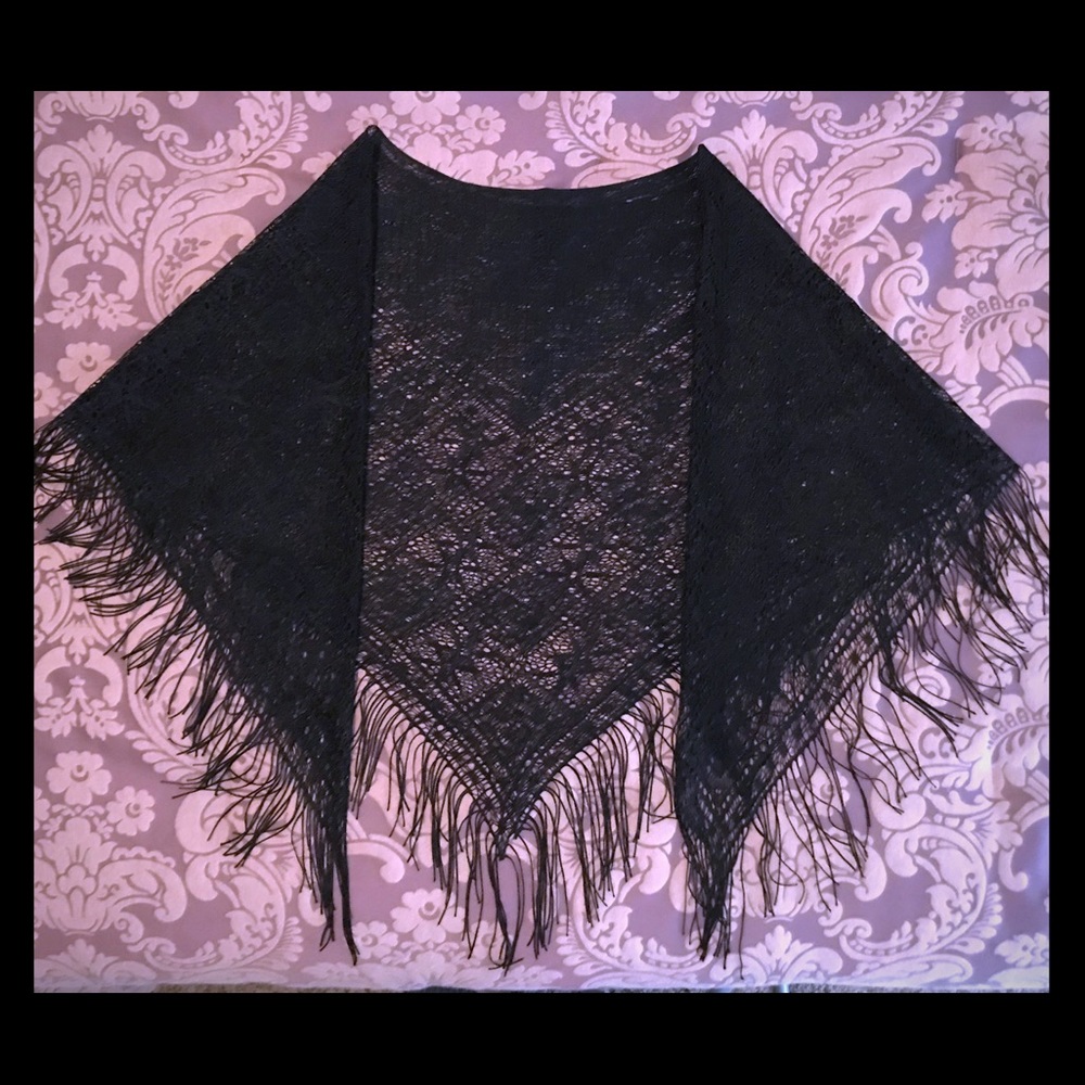 Black Lace Shawl
